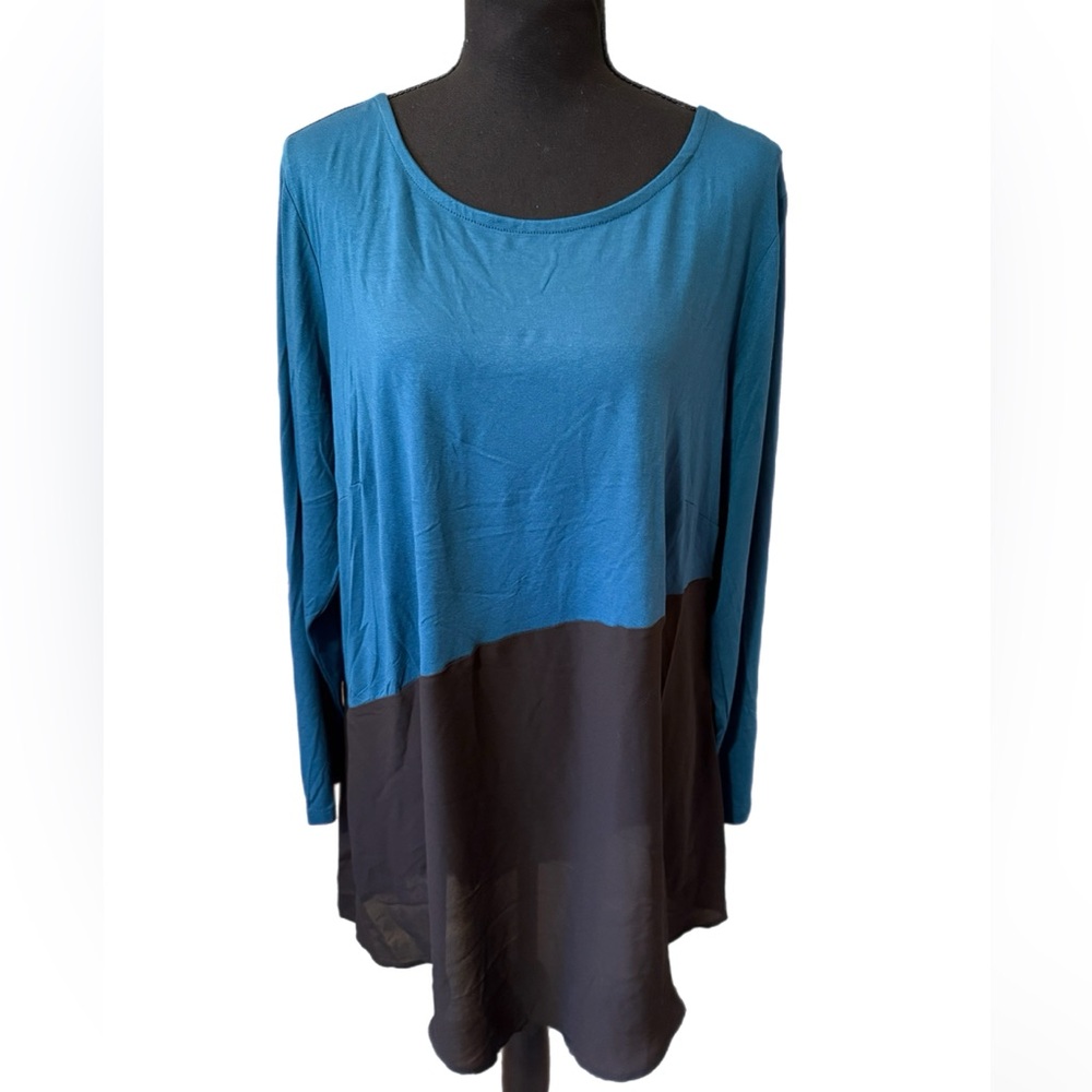 Avenue Blue Boxy Tunic with Relaxed Fit